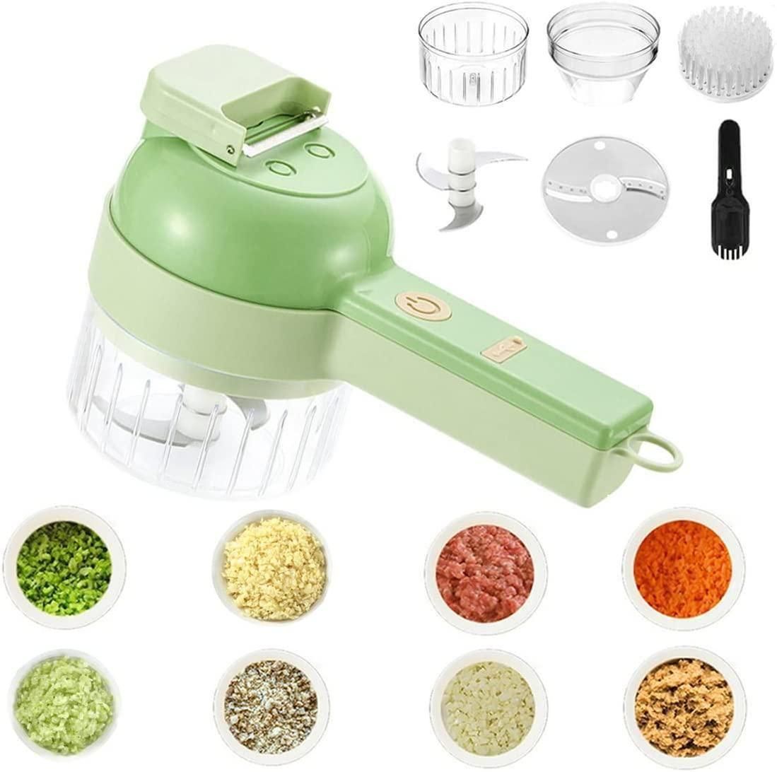 ChopMate: 4 in 1 Portable Electric Vegetable Cutter Set