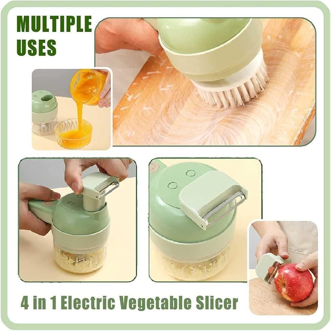 ChopMate: 4 in 1 Portable Electric Vegetable Cutter Set