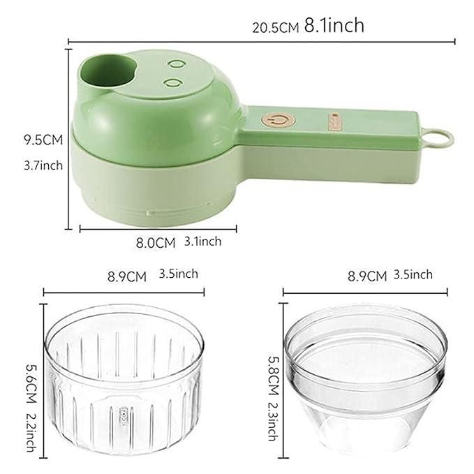 ChopMate: 4 in 1 Portable Electric Vegetable Cutter Set