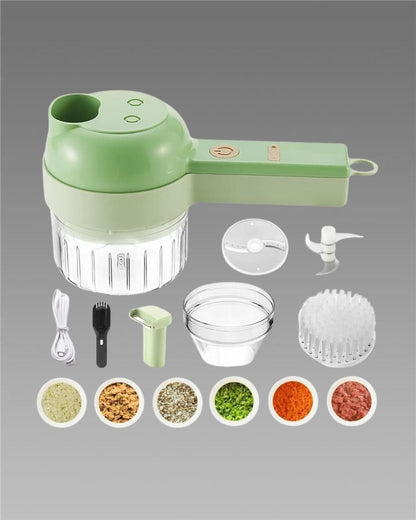 ChopMate: 4 in 1 Portable Electric Vegetable Cutter Set